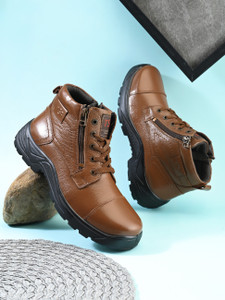 TSF TSF 9405 Tan Leather Zip Boot