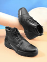 TSF TSF Black Leather Uniform Boots With