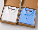 tshirt Solid Men Polo Neck Light Blue