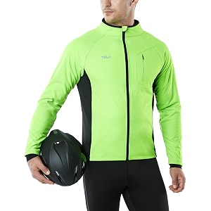 tsla men39s winter cycling jackets cold weather workout running jacket warm thermal softshell bike windbreaker