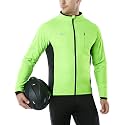 TSLA Men's Winter Cycling Jackets, Cold Weather Workout Running Jacket, Warm Thermal Softshell Bike Windbreaker