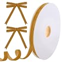 Tsorode 10 Yards Light Brown Velvet Ribbon for Christmas Tree, 1.5 Inch