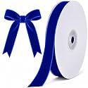 Tsorode 10 Yards Royal Blue Velvet Ribbon for Christmas Tree, 5/8 Inch