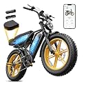 TST Electric Bike for Adults, 48V 15/30 Ah Battery, 65/100 Miles Range