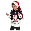Tstars Kids Ugly Christmas Sweater Dino Gamer Swishmas Boy Girl Holiday