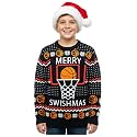 Tstars Kids Ugly Christmas Sweater Dino Gamer Swishmas Boy Girl Holiday
