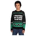 Tstars Kids Ugly Christmas Sweater Dino Gamer Swishmas Boy Girl Holiday