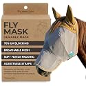 TSZ Horse Fly Mask with Ears and Nose Cover UV Block 70% Breathable Mesh