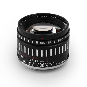 ttartisan 35mm f095 aps-c large aperture manual focus mirrorless cameras lens for eos-m mount compatible with m1 m2 m3 m6 m6ii m10 m50 m100 m200