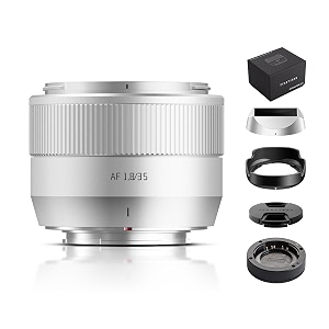 ttartisan 35mm f18 mark ii for x-mount silver af lens 35mm f18 aps-c portrait lenses for fuji x-a7 x-h1 x-t100 x-t20 x