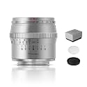 Ttartisan 50Mm F1.2 Aps-C Manual Focus Sliver Lens For Sony E Mount Camera Like A5000 A5100 A6000 A6100 A6300 A6400 A6500 A6600 Nex-3 Nex-3N Nex-3R Nex-5T Nex-5R Nex-5 Nex-5N Nex-7 Nex-5C - Multicolor