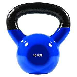 vinyl coated solid kettlebell for home gym 40 kg