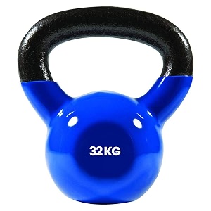 vinyl coated solid kettlebell for home gym 32 kg