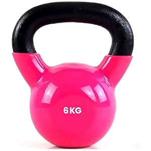 vinyl coated solid kettlebell for home gym 6 kg