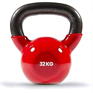 vinyl coated solid kettlebell for home gym 32 kg