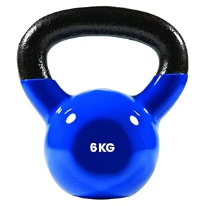 vinyl coated solid kettlebell for home gym 6 kg