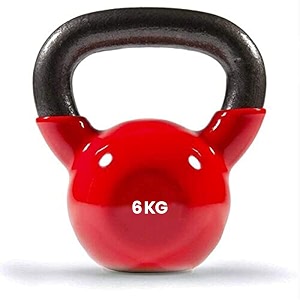 vinyl coated solid kettlebell for home gym 6 kg