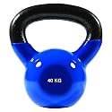 Vinyl Coated Solid Kettlebell for Home Gym, 40 Kg