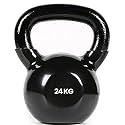 Vinyl Coated Solid Kettlebell for Home Gym, 24 Kg