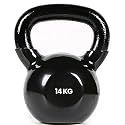 Vinyl Coated Solid Kettlebell for for Home Gym, 14 Kg
