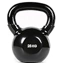 Vinyl Coated Solid Kettlebell for Home Gym, 28 Kg