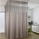 TTZ Hospital Curtain with Flat Hooks for Hospital Medical Clinic SPA Lab Cubicle Curtain Divider Privacy Screen (Color : Grey, Size : 1*(12ft Wide x8ft Tall))