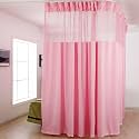 TTZ Hospital Curtain with Flat Hooks for Hospital Medical Clinic SPA Lab Cubicle Curtain Divider Privacy Screen (Color : Dark Pink, Size : 1*(8ft Wide x7ft Tall))