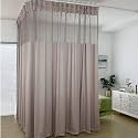 TTZ Hospital Curtain with Flat Hooks for Hospital Medical Clinic SPA Lab Cubicle Curtain Divider Privacy Screen (Color : Grey, Size : 1(7ft Wide x7ft Tall))