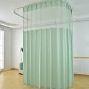 TTZ Hospital Curtain with Flat Hooks for Hospital Medical Clinic SPA Lab Cubicle Curtain Divider Privacy Screen (Color : Dark Green, Size : 1*(16ft Wide x9ft Tall))