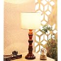 tu casa Wooden Table Lamp Mango Wood