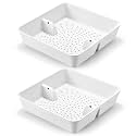 Tuanse 2 Pcs 8.5 x 8.5 x 2.25 Inch Commercial Floor Sink Drain Strainer