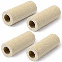 Tuanse 4 Pack 1.75 x 5 Inch Tall Round Kiln Posts High Alumina Kiln Posts Ceramic Shelf Supports for High Temperature Kilns Shelf Sturdy Firing Post