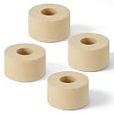 Tuanse 4 Pack 1.75 x 1 Inch Tall Round Kiln Posts High Alumina Kiln Posts Ceramic Shelf Supports for High Temperature Kilns Shelf Sturdy Firing Post