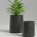 Tubeau Marble Finish Flower Pot White