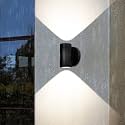Tubicen Outdoor Black Wall Sconce Lights Up