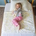 Tuckable Side Bed Wetting Pads Toddlers, Reusable Washable Waterproof Baby Potty Training Mattress Pee Pads Sheet Protector Kids, 5 Absorbent Layers Exclusive No-Slip 39"x 29" Fits Twin Yellow Rabbit