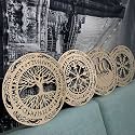 Tucocoo 4 Pieces Viking Wooden Wall Decor