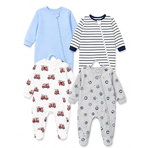 TuddyBuddy 100 Cotton Baby Sleepsuits Jumpsuits Footed