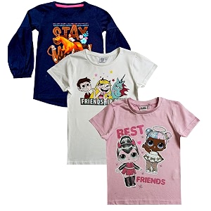 tuddybuddy 100 cotton full sleeves half sleeves baby girl39s top cum t-shirt for summer