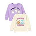 TuddyBuddy 100% Cotton Full Sleeves Half Sleeves Baby Girl's Top Cum T-Shirt for Summer