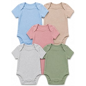 tuddybuddy 100 cotton multi color romperbodysuitonesies for baby boys amp baby girls