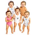 TuddyBuddy 100 Cotton RomperBodysuit for Baby Girls