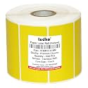 tudko® 70x35 mm Chromo Self Adhesive Barcode Paper Label Sticker Roll - Pack of 1 roll - 500 Labels in a roll (Yellow)