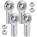 Tudomro 4 Pack 1/4" Phsb4 Rod End Bearings, Cf4 Heim Joint with Jam Nuts