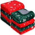 Tudomro 8 Pcs Guinea Pig Fleece Cage Liners, Snowflake, 16 x 24 Inch