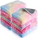 Tudomro 8 Pcs Guinea Pig Fleece Cage Liners, Tie Dye, 12 x 12 Inch