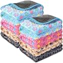 Tudomro 8 Pcs Guinea Pig Fleece Cage Liners, Star, 12 x 12 Inch