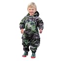 Tuffo Muddy Buddy Kids Waterproof Rain Suit One-Piece Coverall, Dual Zippers, Sealed Seams, Reinforced Knees – Boys &amp; Girls