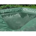 TUFFPAULIN 100FT X 100FT 200 GSM Green Pond Liner Super Heavy Duty Tarpaulin Tirpal Tadpatri Tharpai Thadika, Reinforced Eyelets, UV Resistant, Waterproof, 6 Layer MLCL 3D Rib Technology-1 No.