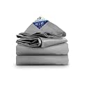 TUFFPAULIN 40FT X 30FT 200 GSM Silver Haycover Super Heavy Duty Tarpaulin Tirpal Tadpatri Tharpai Thadika, Reinforced Eyelets, UV Resistant, Waterproof, 6 Layer MLCL 3D Rib Technology-1 No.